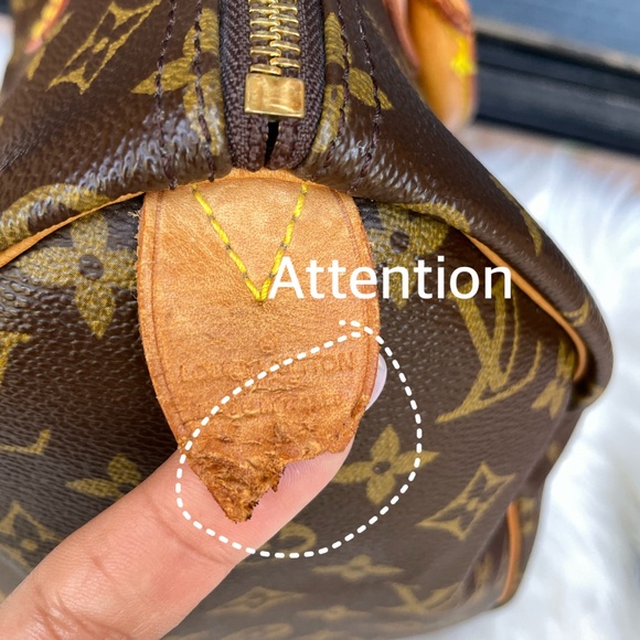 AUTHENTIC!! LOUIS VUITTON SPEEDY 30 - Picture 12 of 17